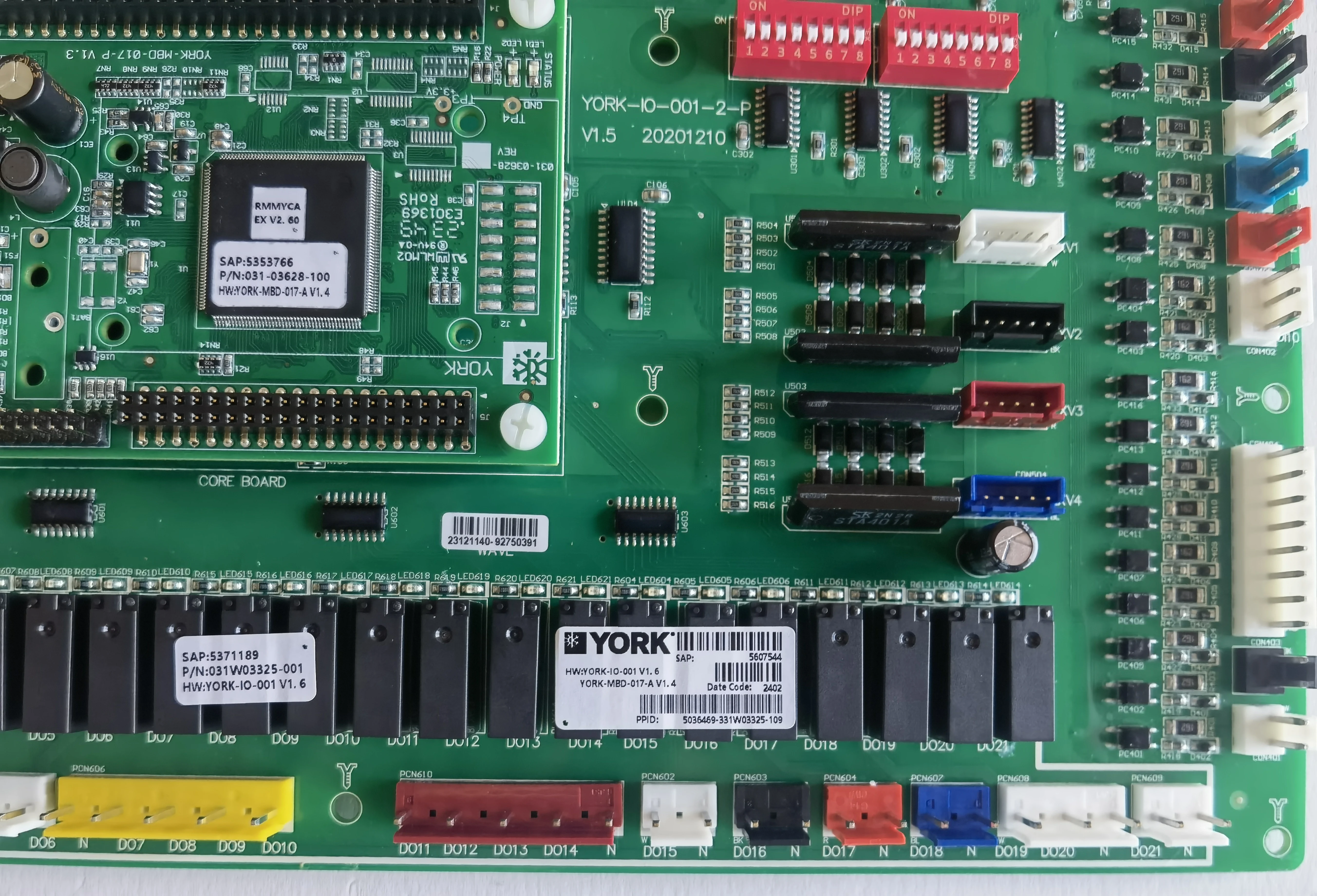 みるくページ Original York Chiller Circuit Board - 031W03325-001 MBD-017-A