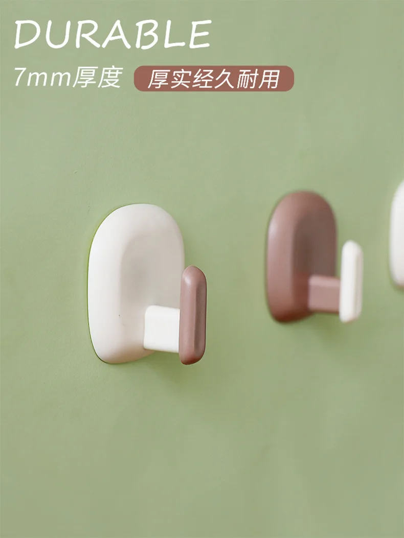 Creative novelty hooks Free punch strong adhesive novelty hooks Paste bathroom wall wall hanging key paste novelty hooks on the wall behind the door supplier