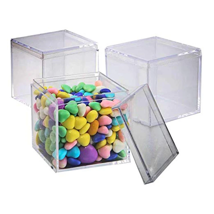 Acrylic Lucite Clear Candy Box Acrylic Box For Candy 55x55x55mm - Buy ...