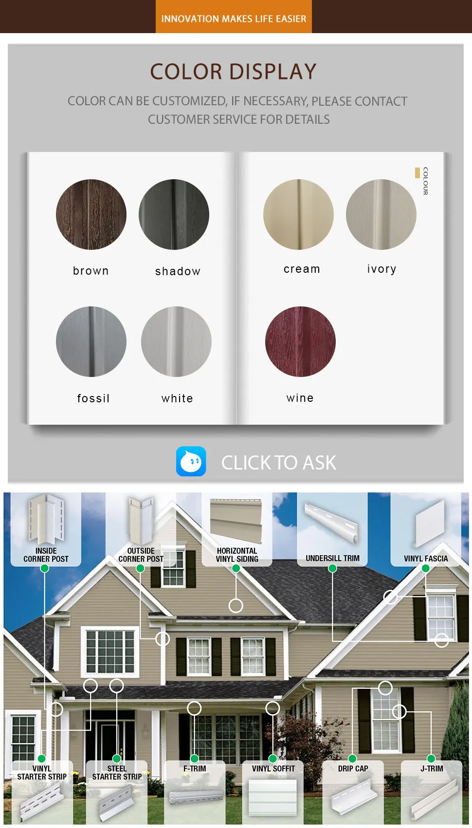 Easy Installation Exterior Pvc Vinyl Siding For House,Overstock Vinyl
