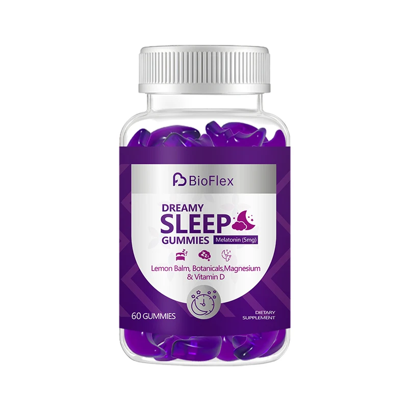 OEM Private Label 5mg Melatonin Sleep Gummies for Promote Relaxation Sleeping Stay Asleep Long