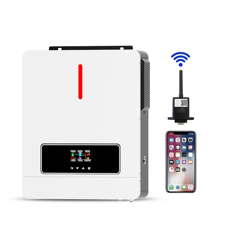 Single/Three Phase Solar Power Inverter Price 5KW 6KW 8KW 10KW 15Kw Ip65 3 Phase Smart Dual Output on Grid Hybrid Solar Inverter