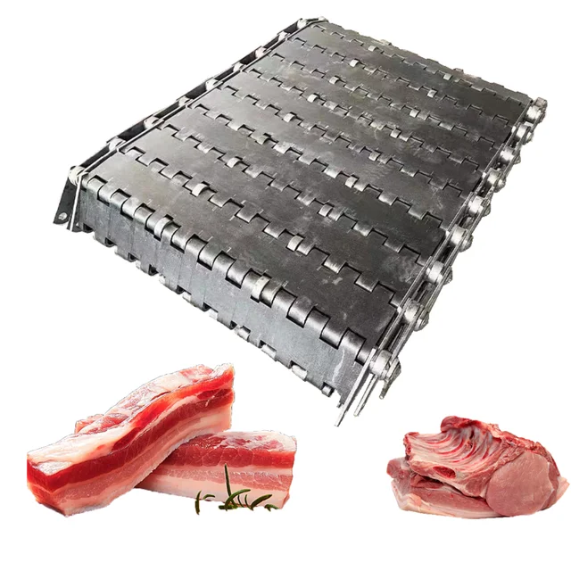 Original Maker Customized SS410 Reliable Accurate Pork Belly Pork Ribs Beef Grilled Meat Chain Plate