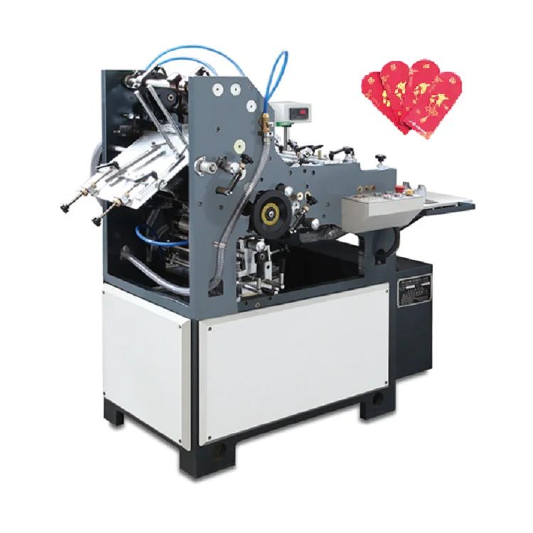 Automatic Red Packet Medical Bags Paper Bag Pasting Forming Producing Machines Envelope Making Machine