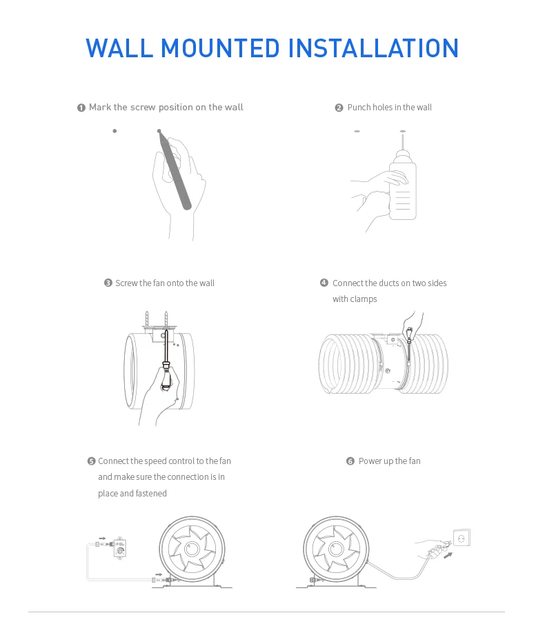 Inline Duct Fan, Brushless, 18w - detail 16