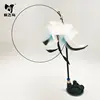 White and blue 62 feather standard suction cup cat toy (detachable)
