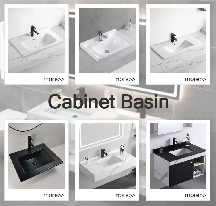 vanity sink aluminum cabinet sintered stone