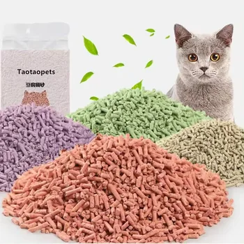 Wholesale Custom bentonite cat litter Deodorant Cat Litter Tofu Plant Degradable Soya Cat Litter factory