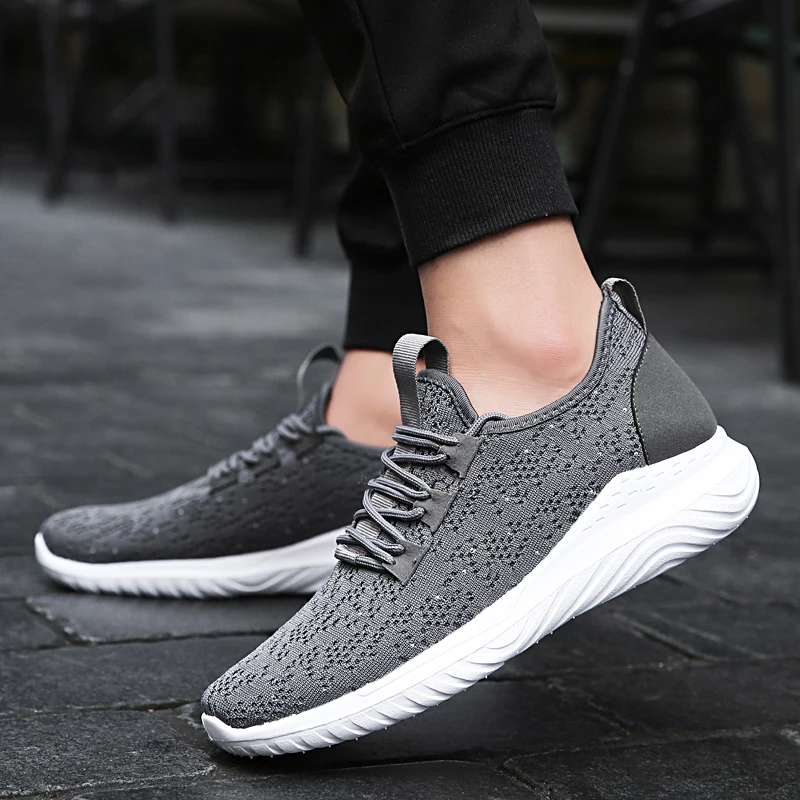 1828 Flying Woven White Sneakers Shoes For Boys Men Casual Running ...