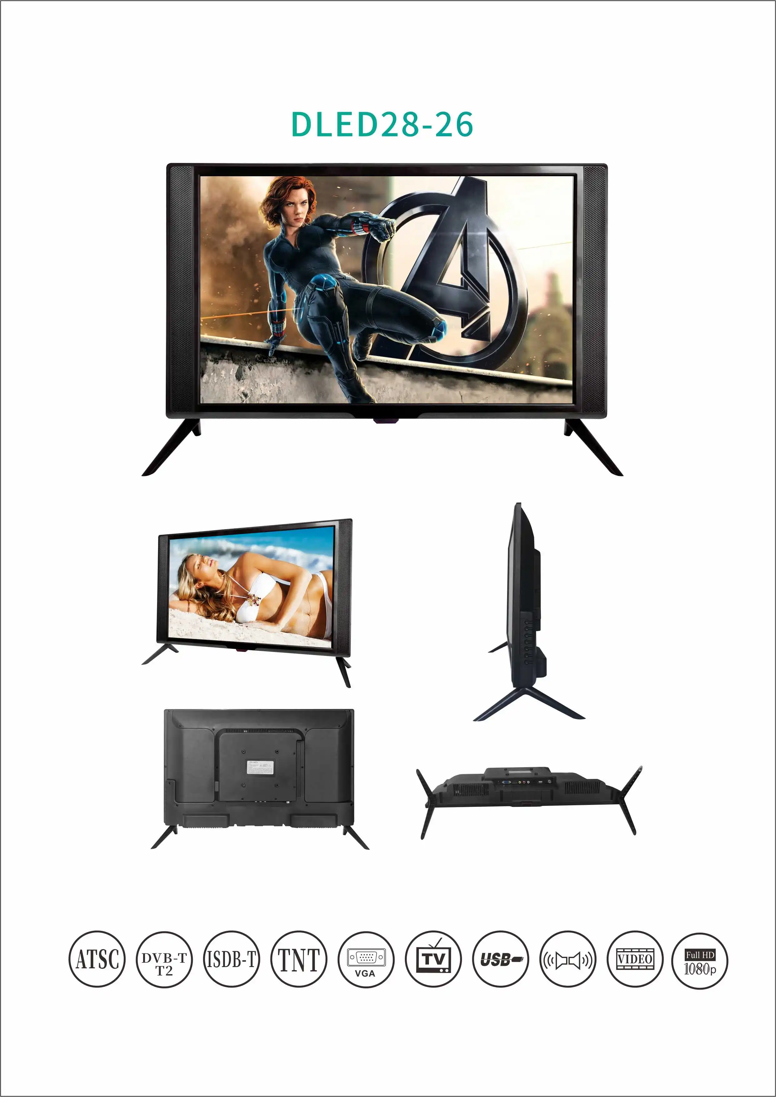 2023 New Style Factory Oem Cheap Led Tv/full Hd Smart Led Tv 15 17 19 22 24 32 Inch Led Tv/led