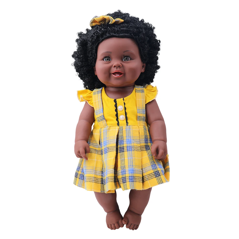 Tusalmo 2024 Newest 19 Inch High Quality Black Doll With Afro Hair ...