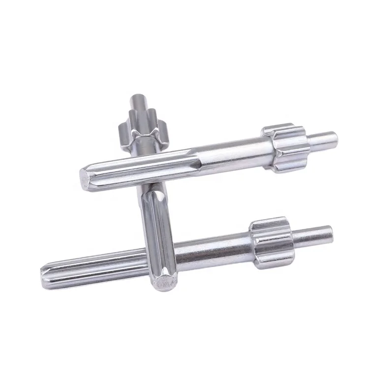 Customization fasteners straight tooth rotating shaft screw drive shaft for door lock