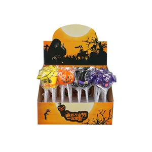 Wholesale Halloween Spooky Candy Lollipop Box Creative Green Goblin Ghost Pumpkin High-Value Hard Texture Bulk Bag Gift