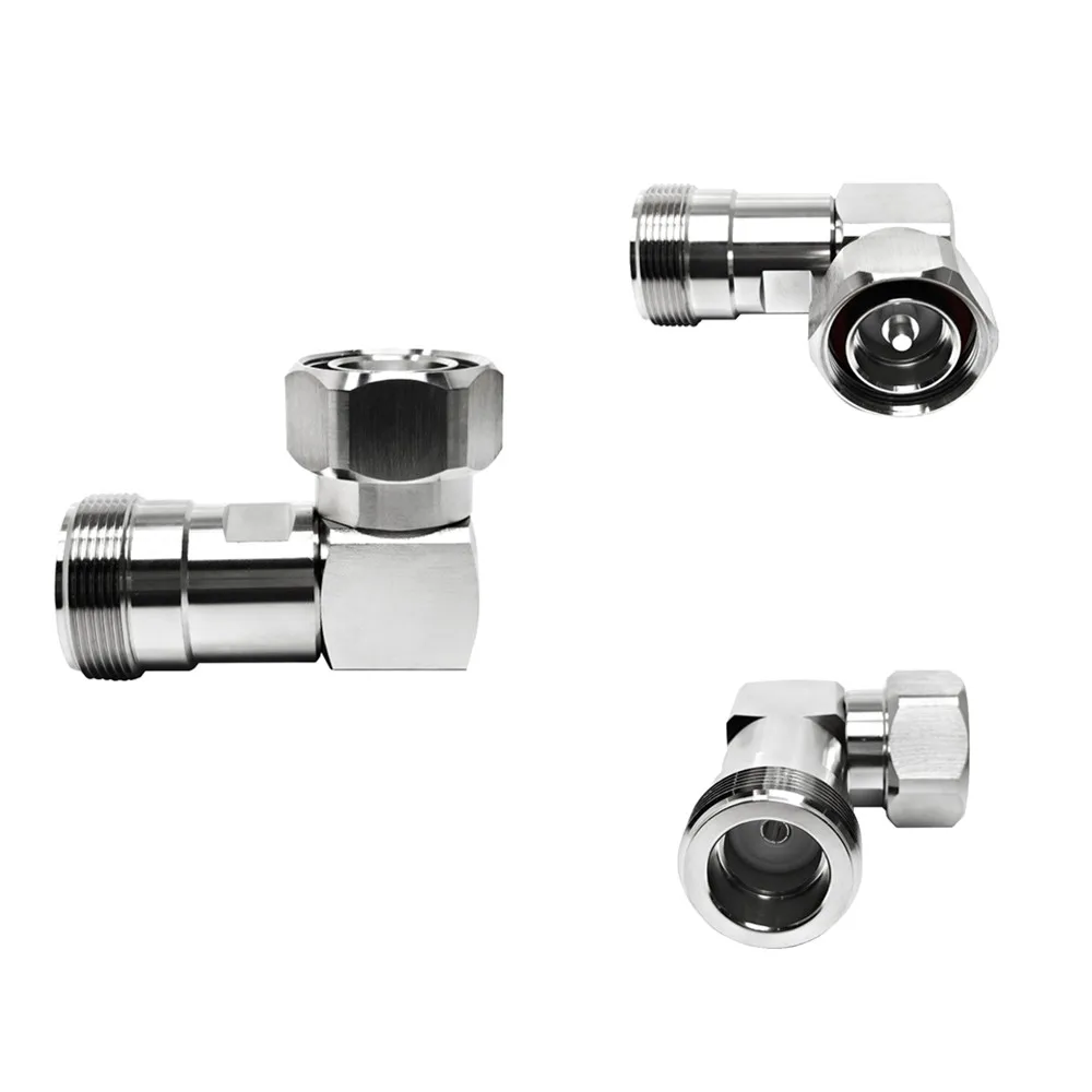 Manufacturer RF Coaxial Adapter Right Angle LC Female Jack to 7/16 DIN Male Coax RA Adapter Connector LC-DIN KJW Adaptor