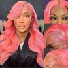 parrucca onda del corpo capelli remy-rosa
