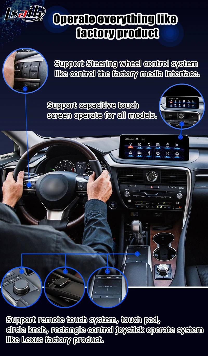 Lsailt Wireless Cp Aa Interface Box For Lexus Gx460 Gx400 Gx Support