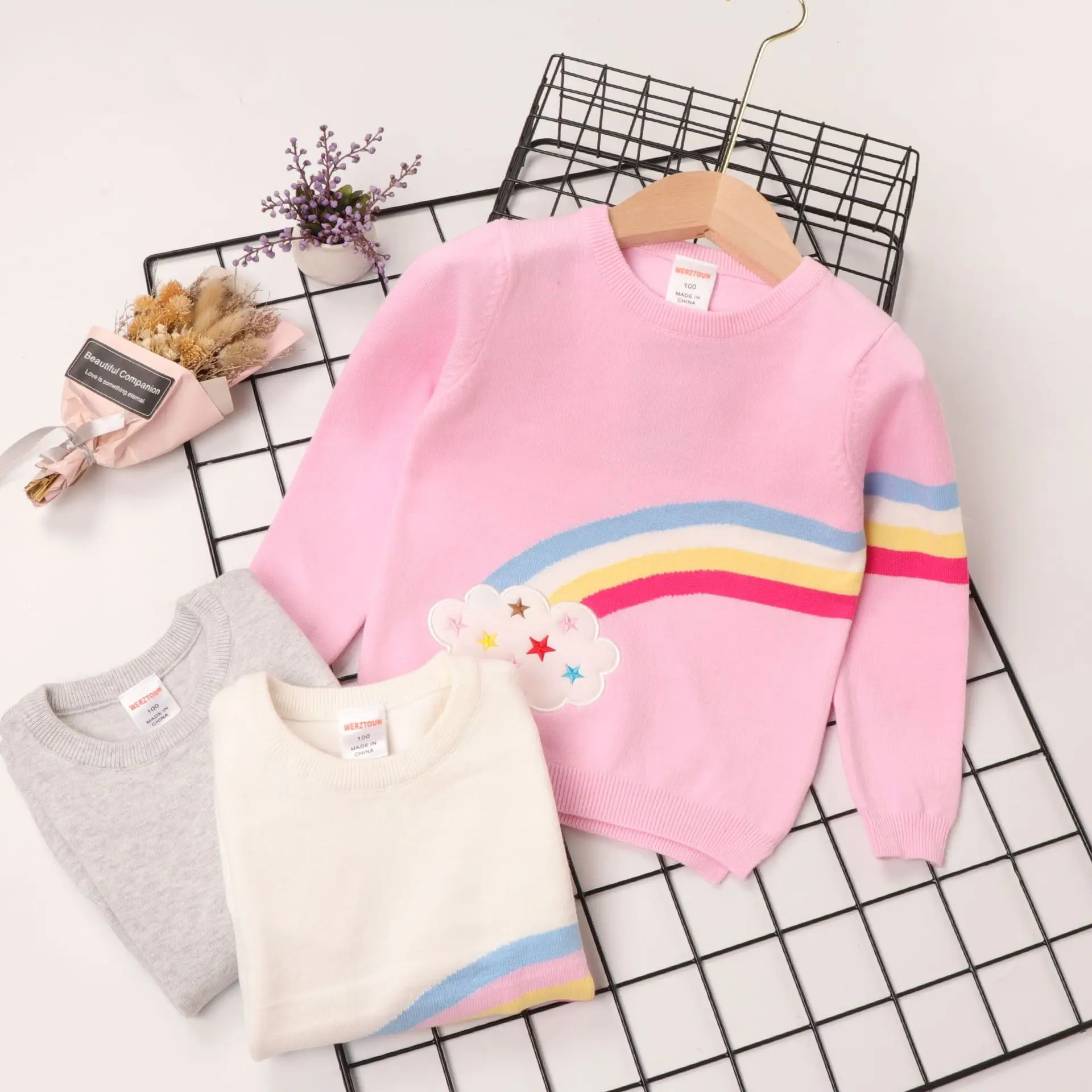rainbow baby sweater