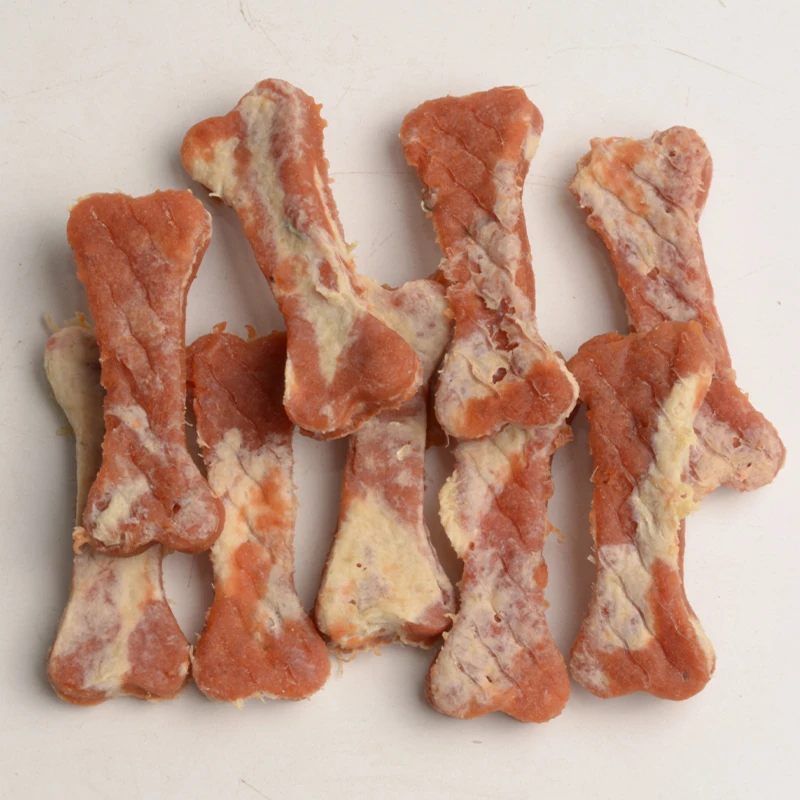 OEM Dog Snack Deep Sea Fish Series Salmon Cod Dog Treat Training Reward Salmon&Codfish Bone Chip