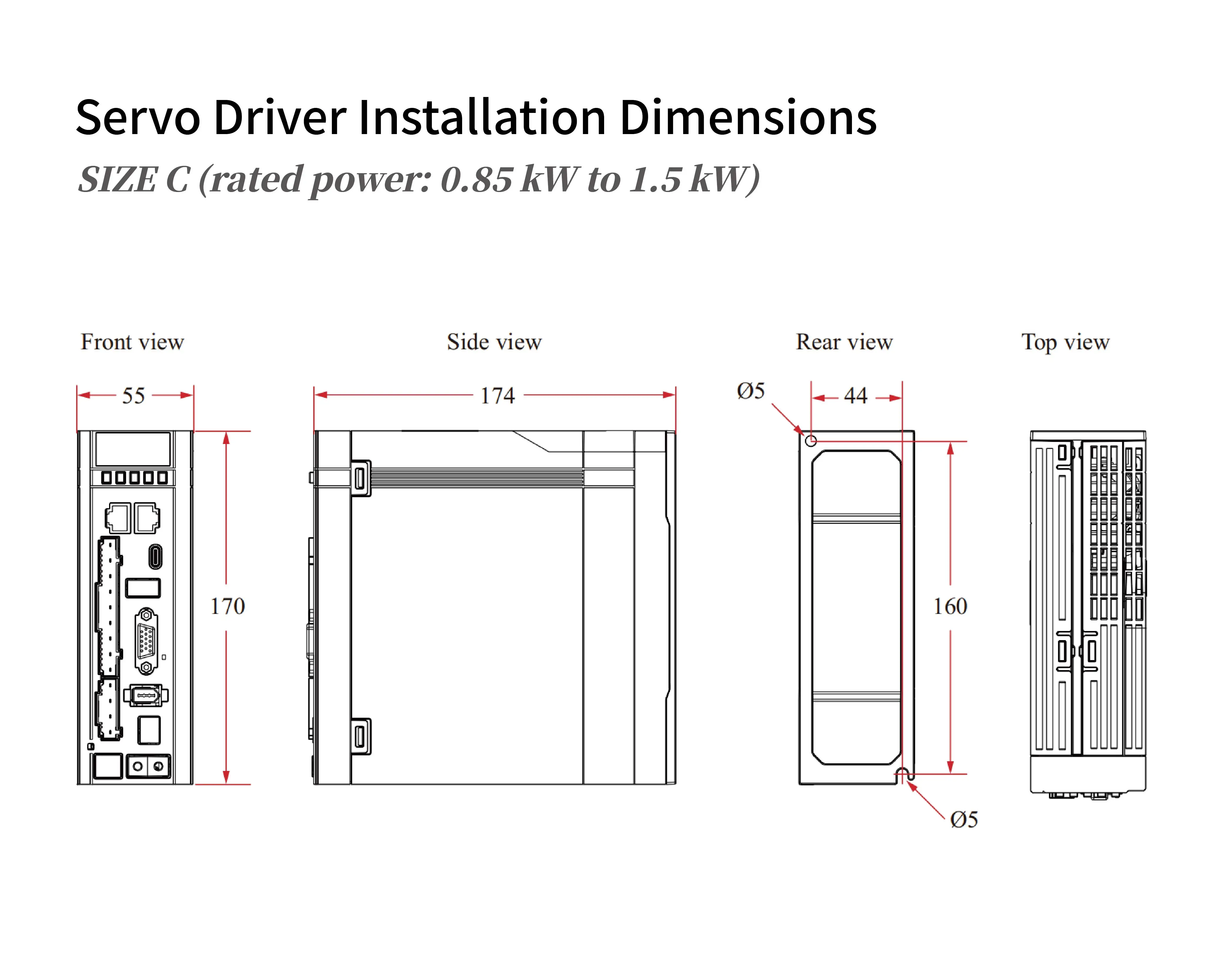 850W 1300W 1500RPM AC Servo Drive Motor Kit 220VAC 50/60Hz EtherCAT Three-Phase AC Servo Motor details