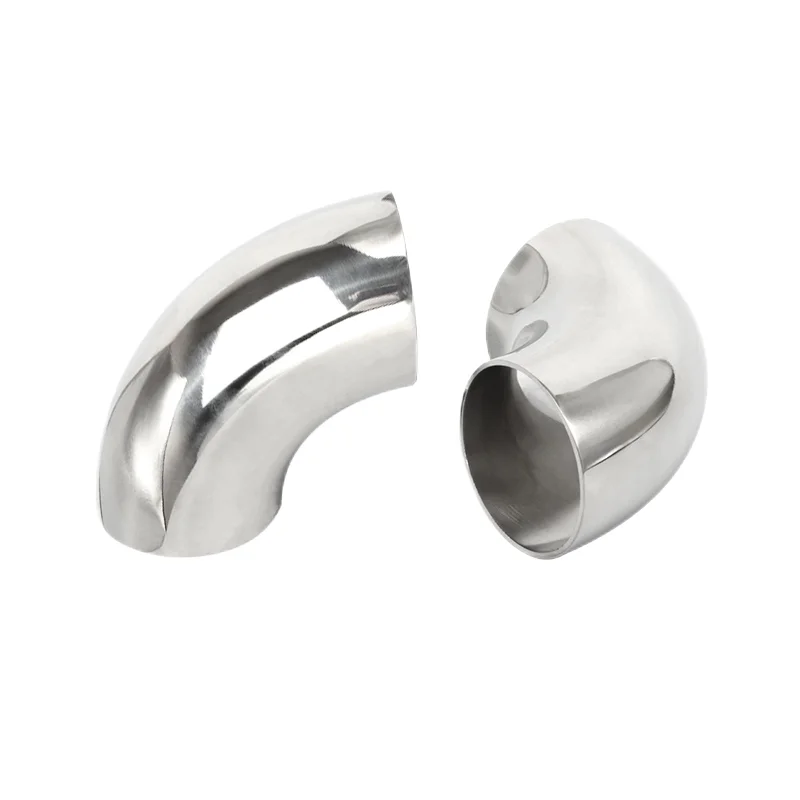 Sanitary Elbow Fittings 90 Degrees Stainless Steel Polished Welded ...