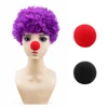 Fans sport deep purple afros