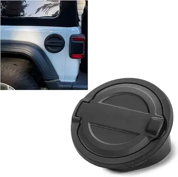 Gas Tank Cover JeCar Locking Gas Tank Door For Jeep Wrangler Jl 2018 2024 Us Flag Aluminum Alloy 359414