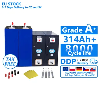 EU Stock DEJIN 314Ah M6 Stud+Busbar+Epoxy Resin Board+8000 Cycle+ DDP VAT Tax Free 3-7 Days Delivery
