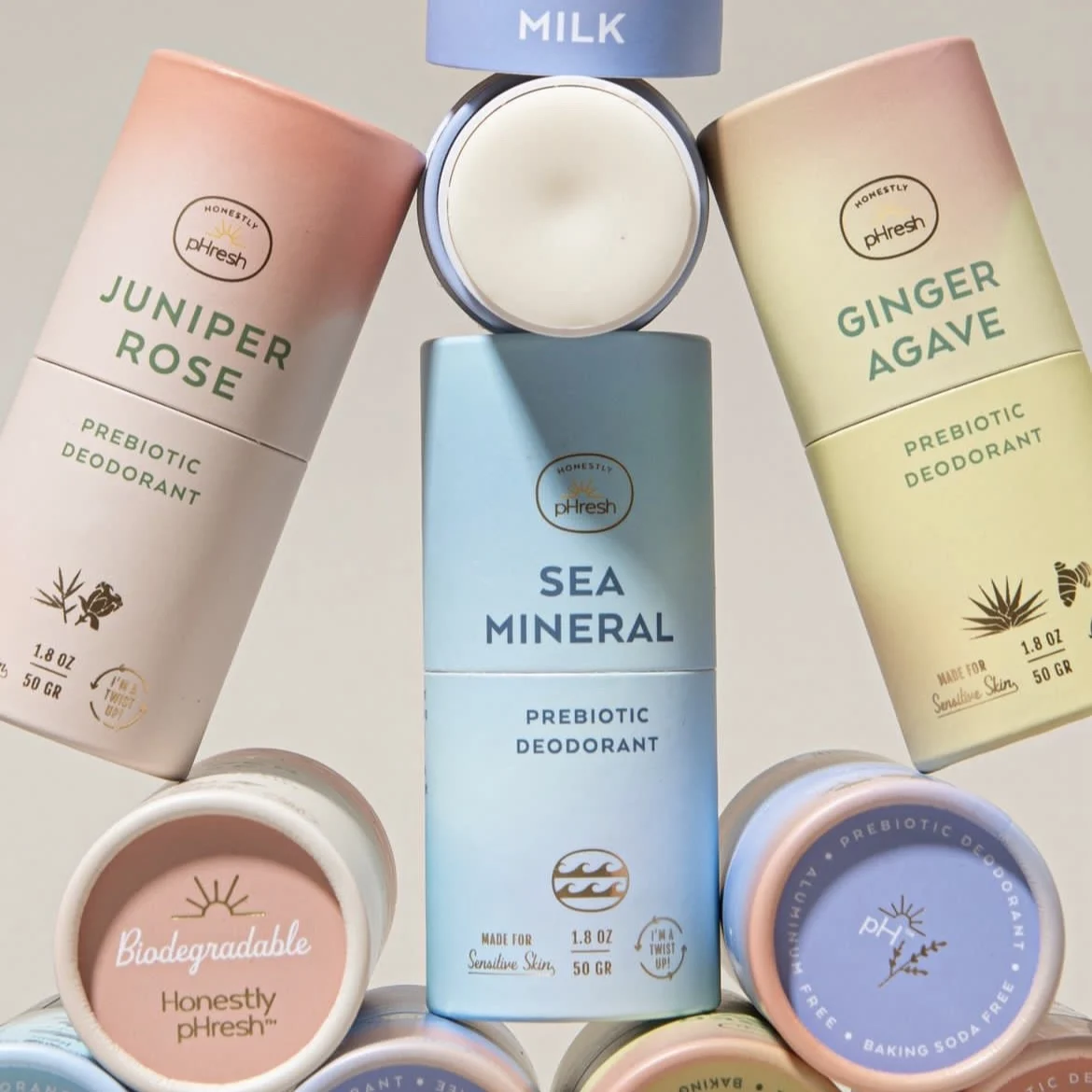 Biodegradable Packaging Sure Deodorant Container Twist Up Paper