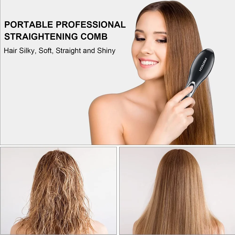 Peine Alisador Cepillo Electrico Alaciador Silky Hair PRITECH