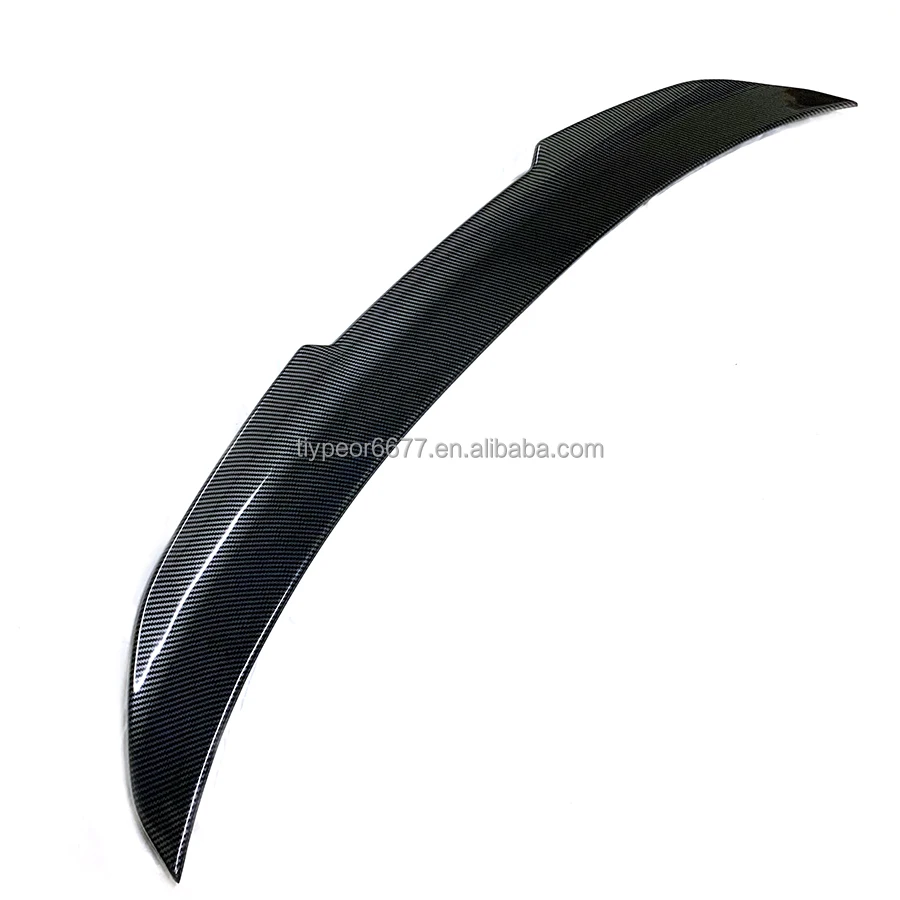 product for bmw 4 series f33 psm style carbon look abs car rear trunk spoiler wing lip tiypeor-4