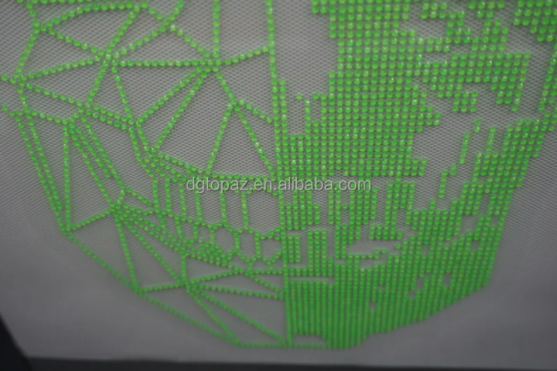 Free sample Lion hot fix Transfer Crystal Iron On motif rhinestone iron on appliques