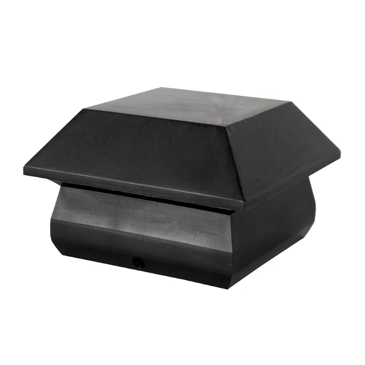 Plastic Garden Fence Cap Fencing Picket Caps Custom Size Durable Black