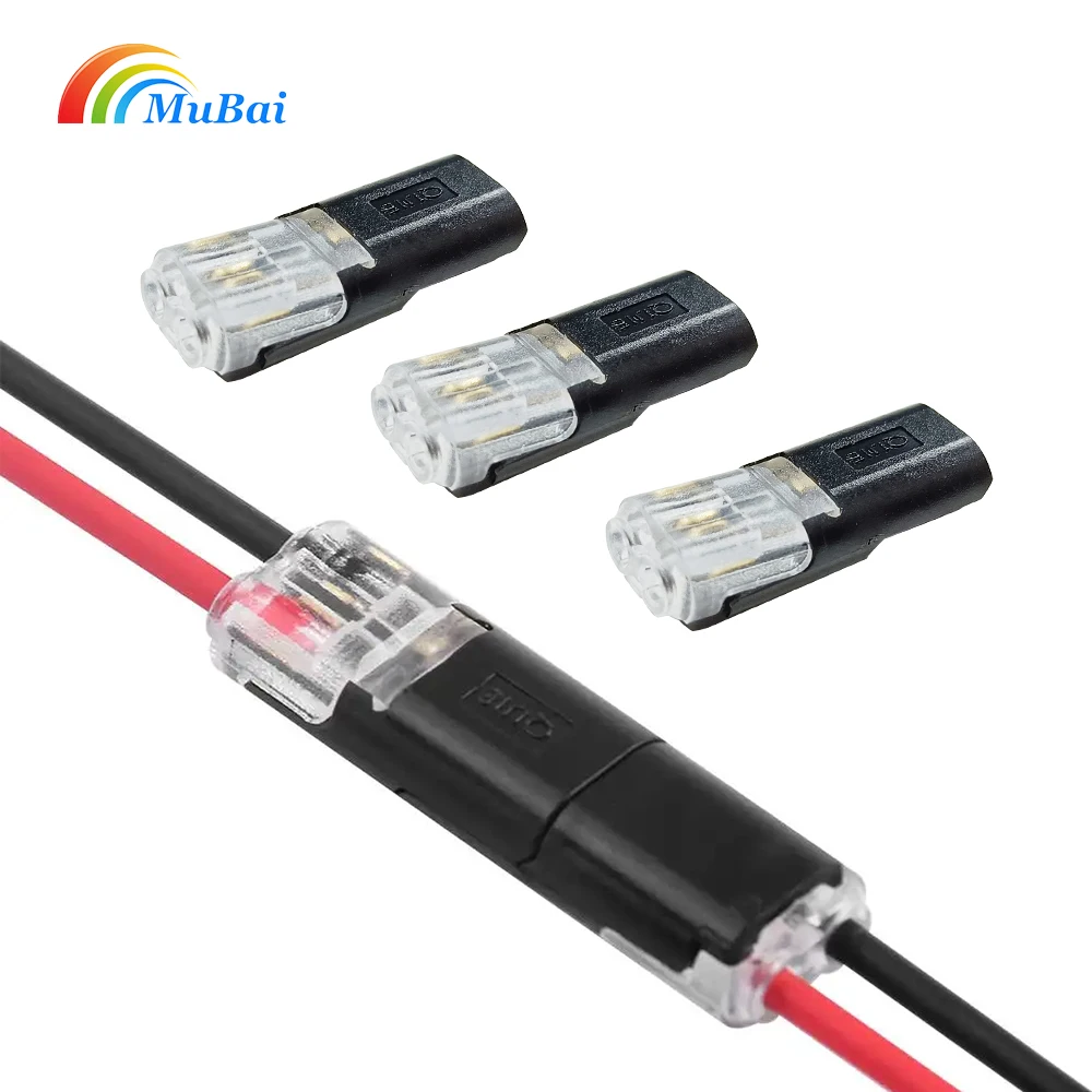 Non Peel Qijie Connector 1 Lead 2 1 Lead 3 1 in 4 Out LED Light Wire Cable Connector Distributor Splitter Box