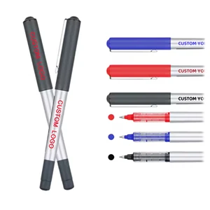 Advertising Manufacturers Promotional Gel Pen With Custom Logo Print Plastic Writing Black Blue Red Refill for School Office