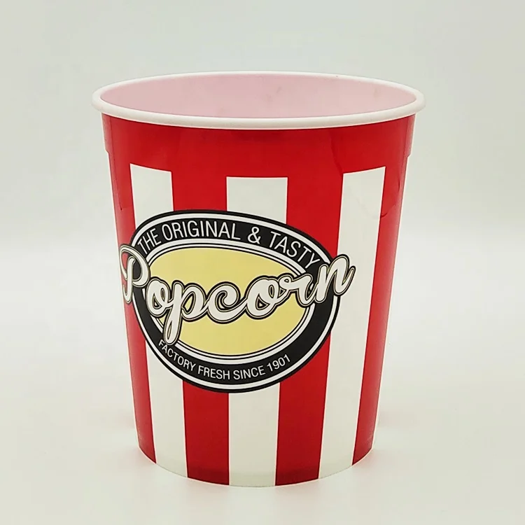 Food Grade Plastic Popcorn Bucket Recyclable Foodgrade Plastic Popcorn ...