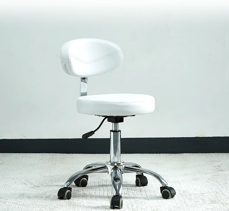 Cheap Dental Round Seat Swivel Doctor Chair Clinic Pu Leather Hospital