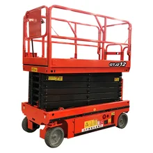Small hydraulic lifting platform for high-altitude operation of small self-propelled scissor lift
