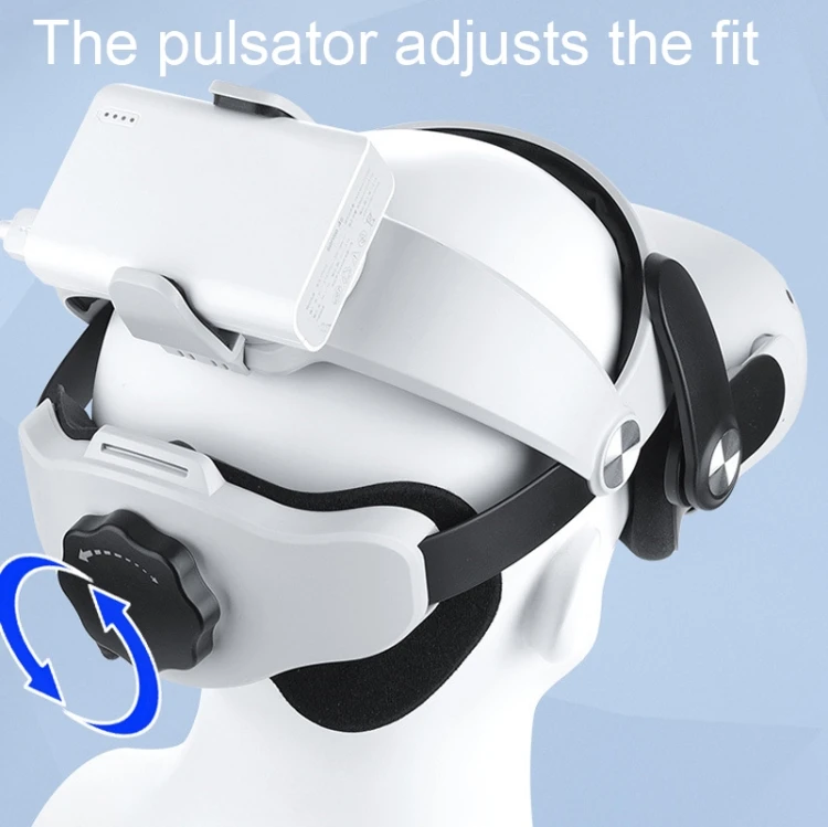 Oculus Quest 2用バッテリーホルダー付きVQ2エリートヘッドストラップ 