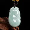 Pendentif Ruyi en jadéite HJ17