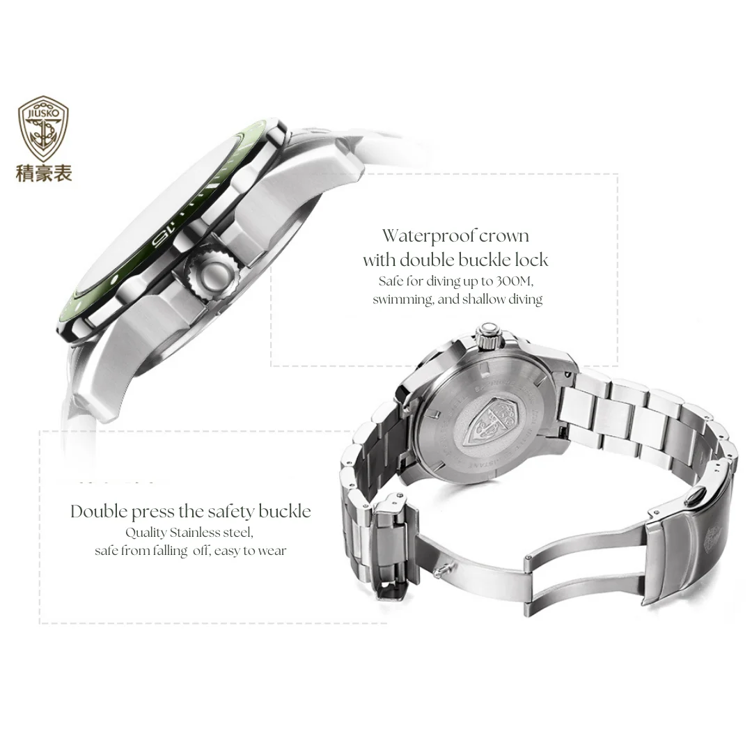 Customization 30 ATM NH35  Automatic Movement Mechanical Watch Titanium Case Luminous Dive Watch