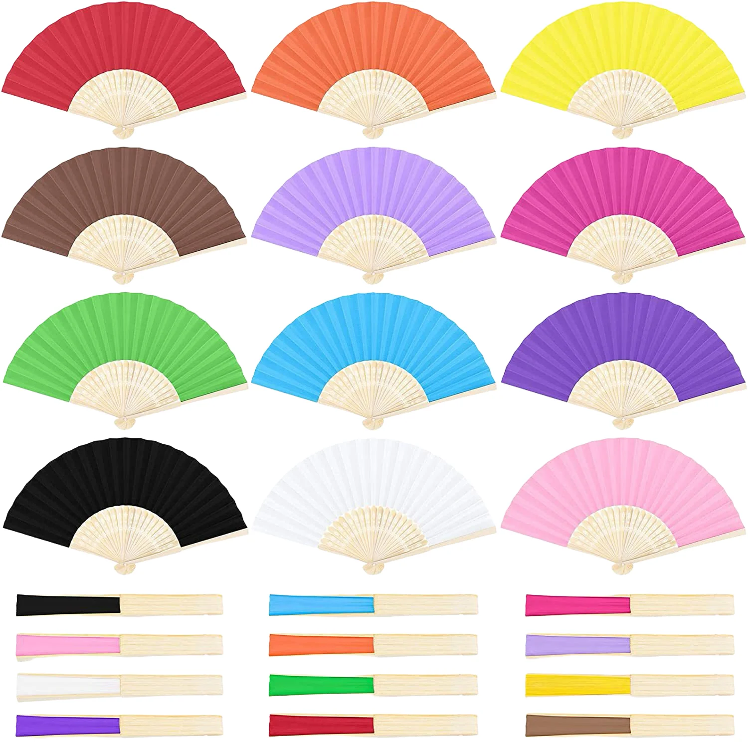 Wholesale High Quality Foldable Hand Fans, Custom Deutschland National Flag Printing For Sport Events & Sports Competitions_voghion.com