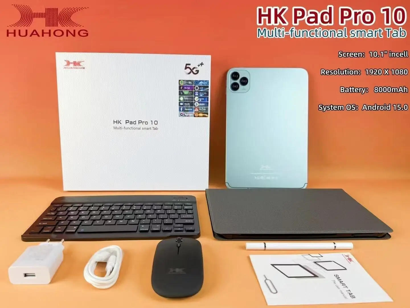 NEW HK Pad PRO 10 Tablet - 10.1-Inch - 4GB RAM, 32GB Storage