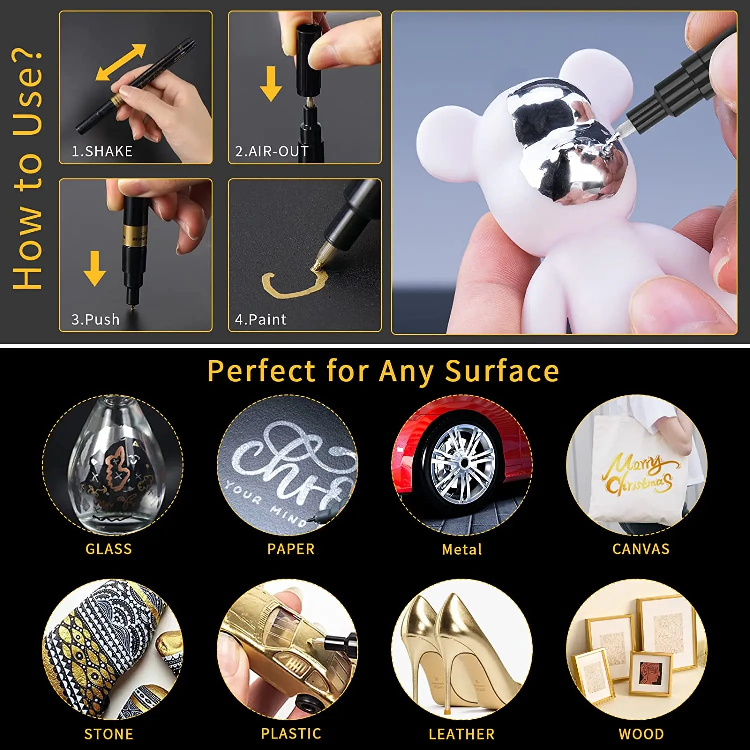 Ручка-маркер из смолы