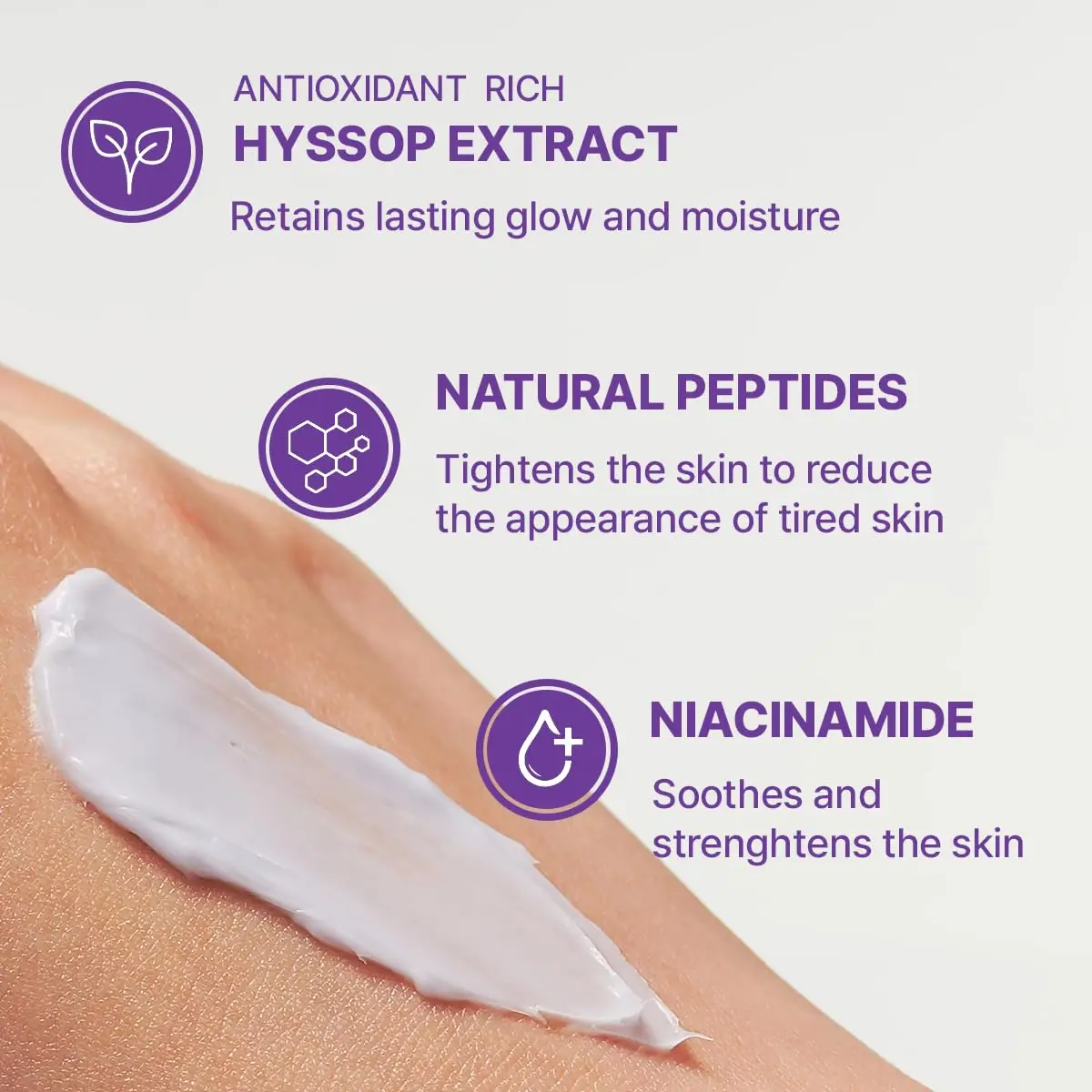 Private Label Hyssop Blurring Cream Collagen Face Moisturizer & Night Repair Cream for Anti-Aging, Nourishing Skin Barrier