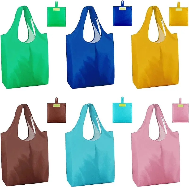 Reusable Grocery Tote Bags Ripstop Fashion Recycling Polyester Shopping ...