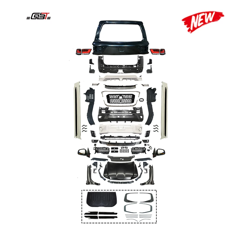GBT LC200 to LC300 WALD Model Accessories Bumper No Cut Headlight Grill Fender Parts for 2008-2020 Toyota Land Cruiser 200