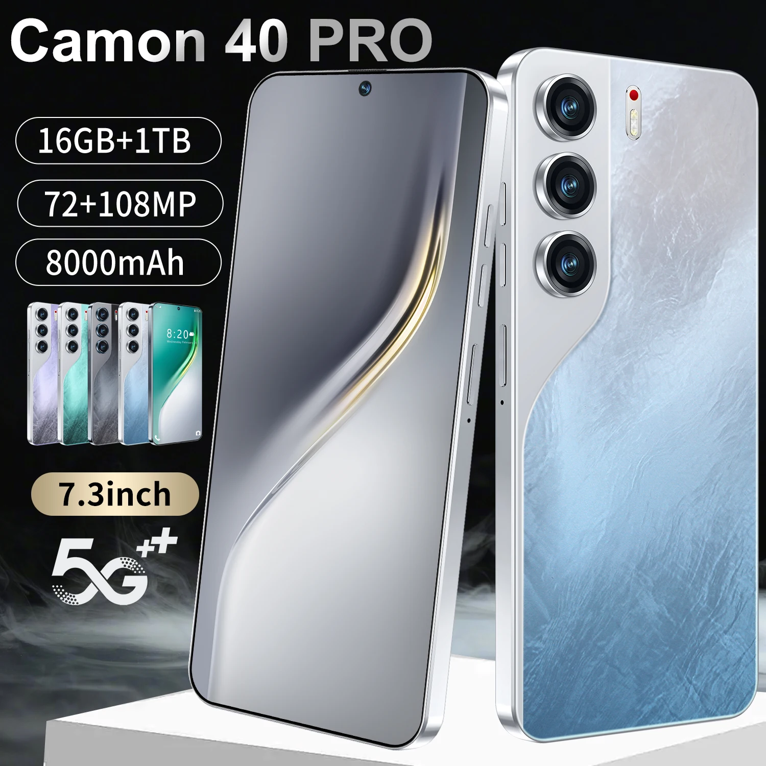 Camon 40 Pro 5G Smartphone - 7.3