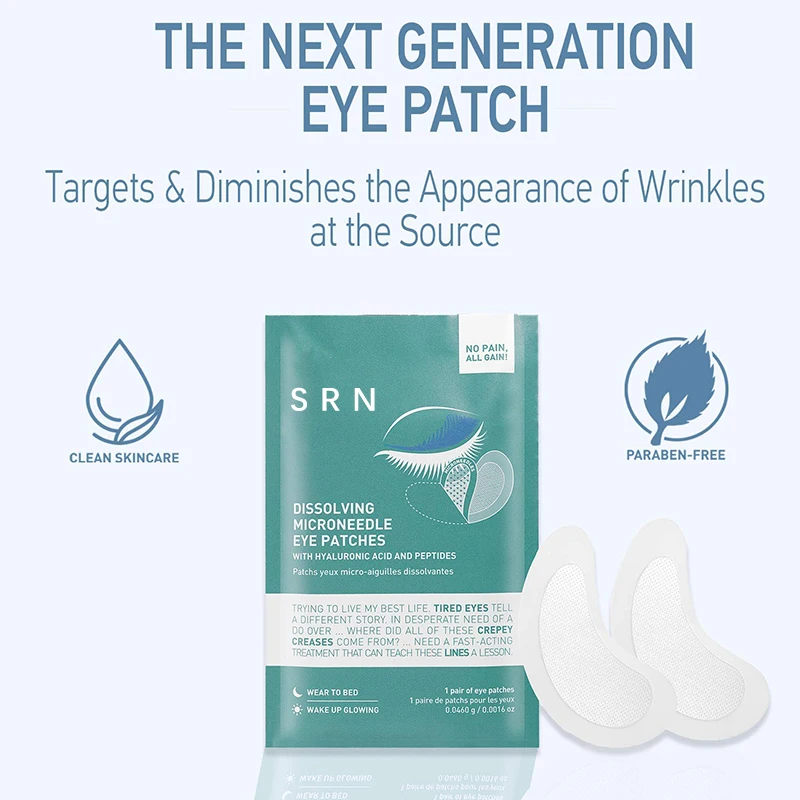 New Arrival Bha Aha Microneedle Under Eye Patch Anti Wrinkle Hyaluronic