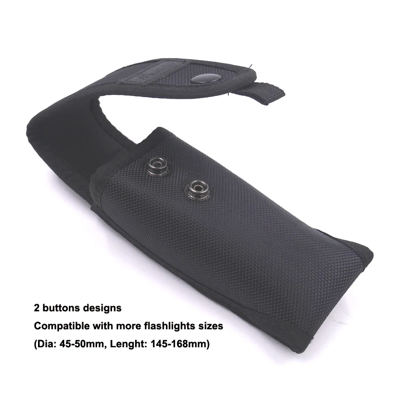 Nylon Flashlight Cloth Cover Belt Cover 18650/26650 Large Head