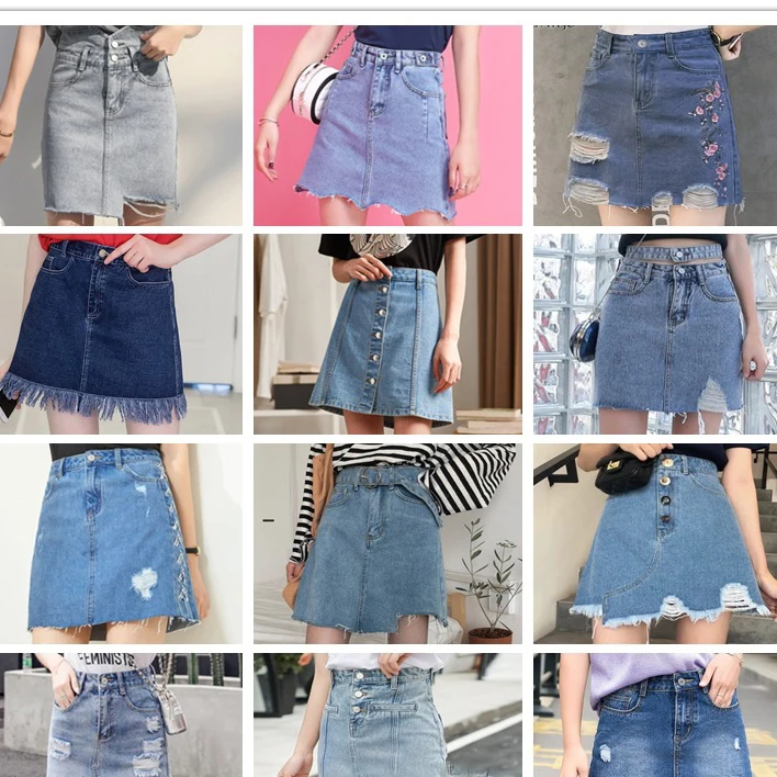 Women Denim Skirts,Ladies Jeans Skirts 